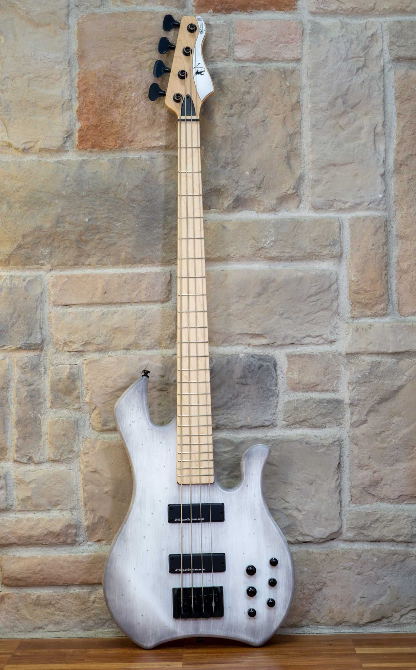 Nowa gitara basowa MB KIMANDU F1 OLD WHITE 4 BK MP