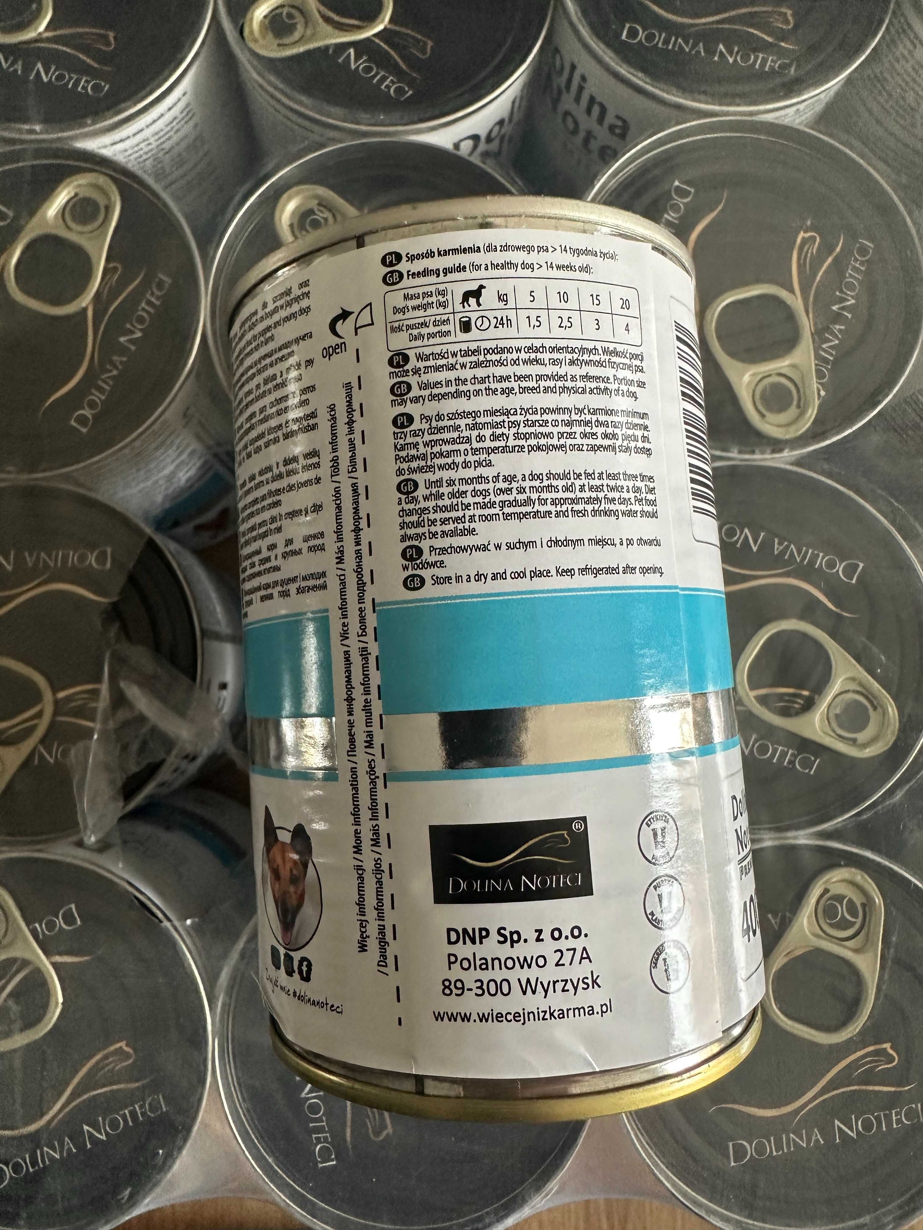 Dolina Noteci Premium Junior mokra karma dla psa jagnięcina 6x400 g