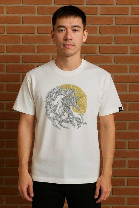 Белая футболка LineTHAI с тайским принтом, р. XS/S