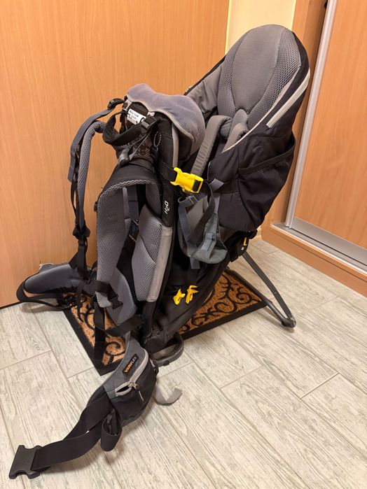 Nosidło turystyczne Deuter Kid Comfort Pro czarne szare