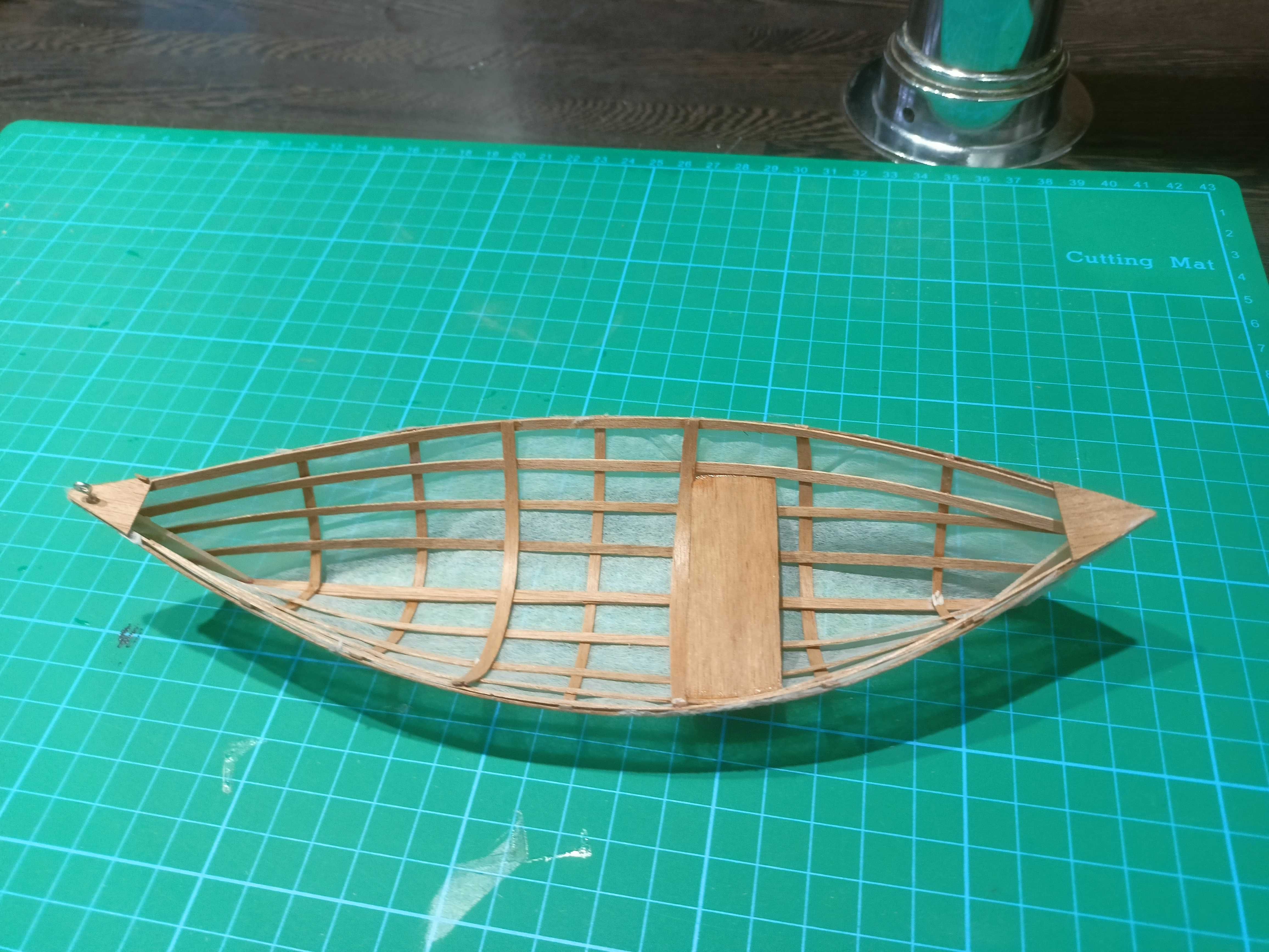 Model canoe skin on frame