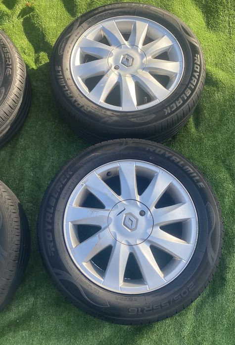 Renault scenic 2 megane 2 диски 4/100 R 16 з резиною 205/55 титани