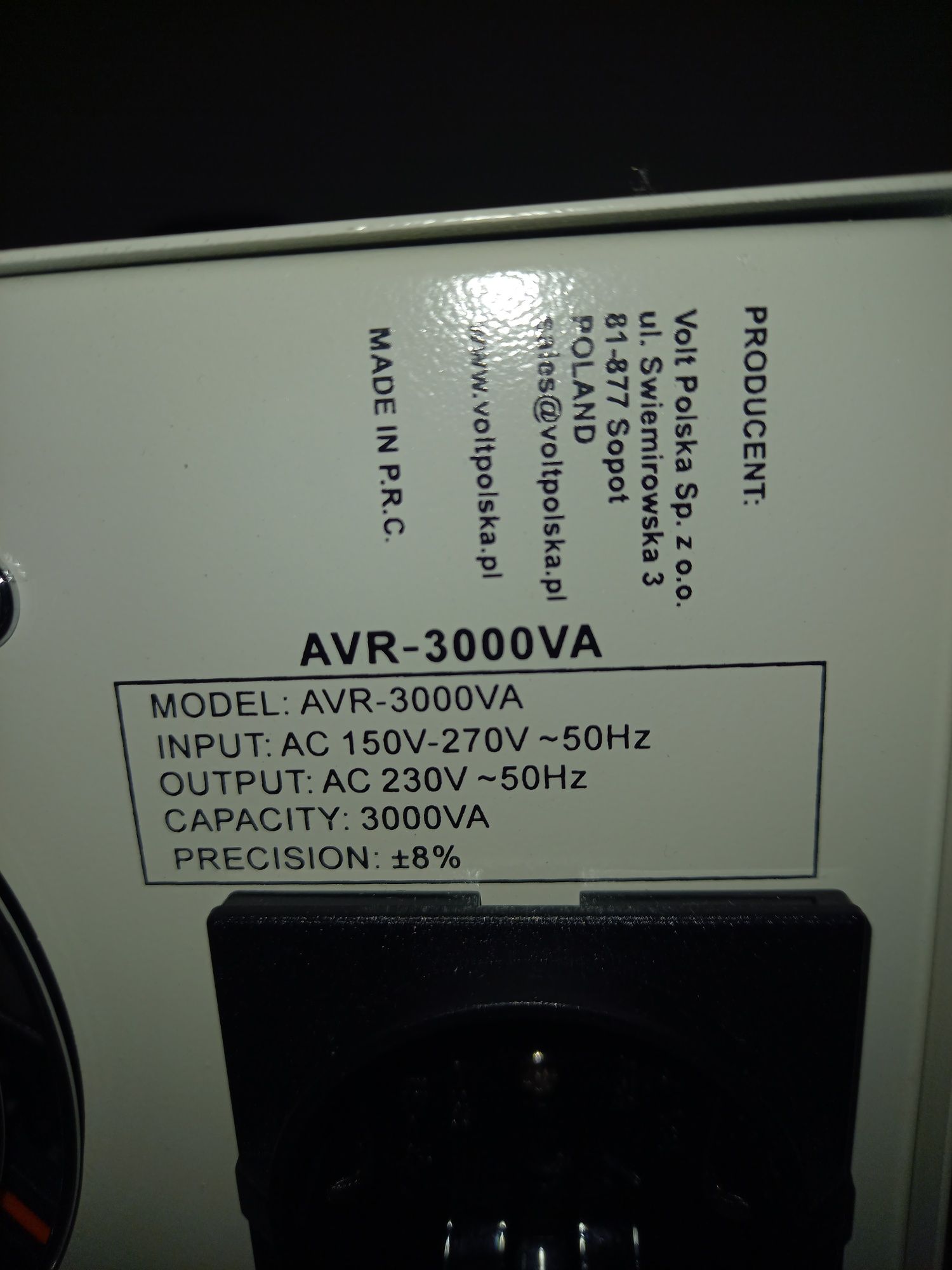 Стабілізатор напруги Volt polska avr 3000va