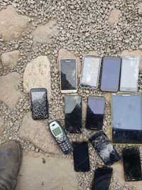 13 telefonów plus tablet na części
