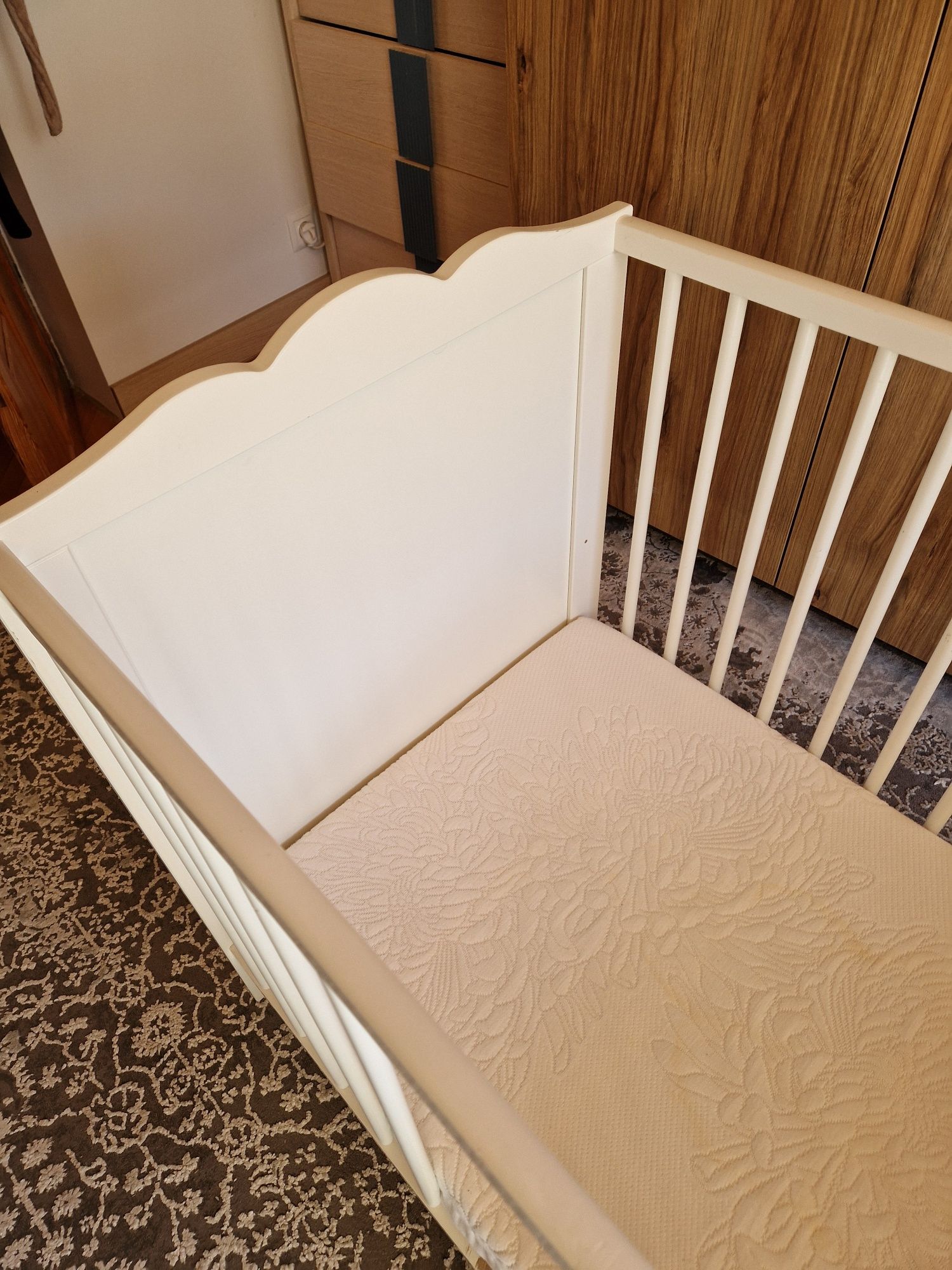 Łóżeczko hensvik ikea 120x60 + materac