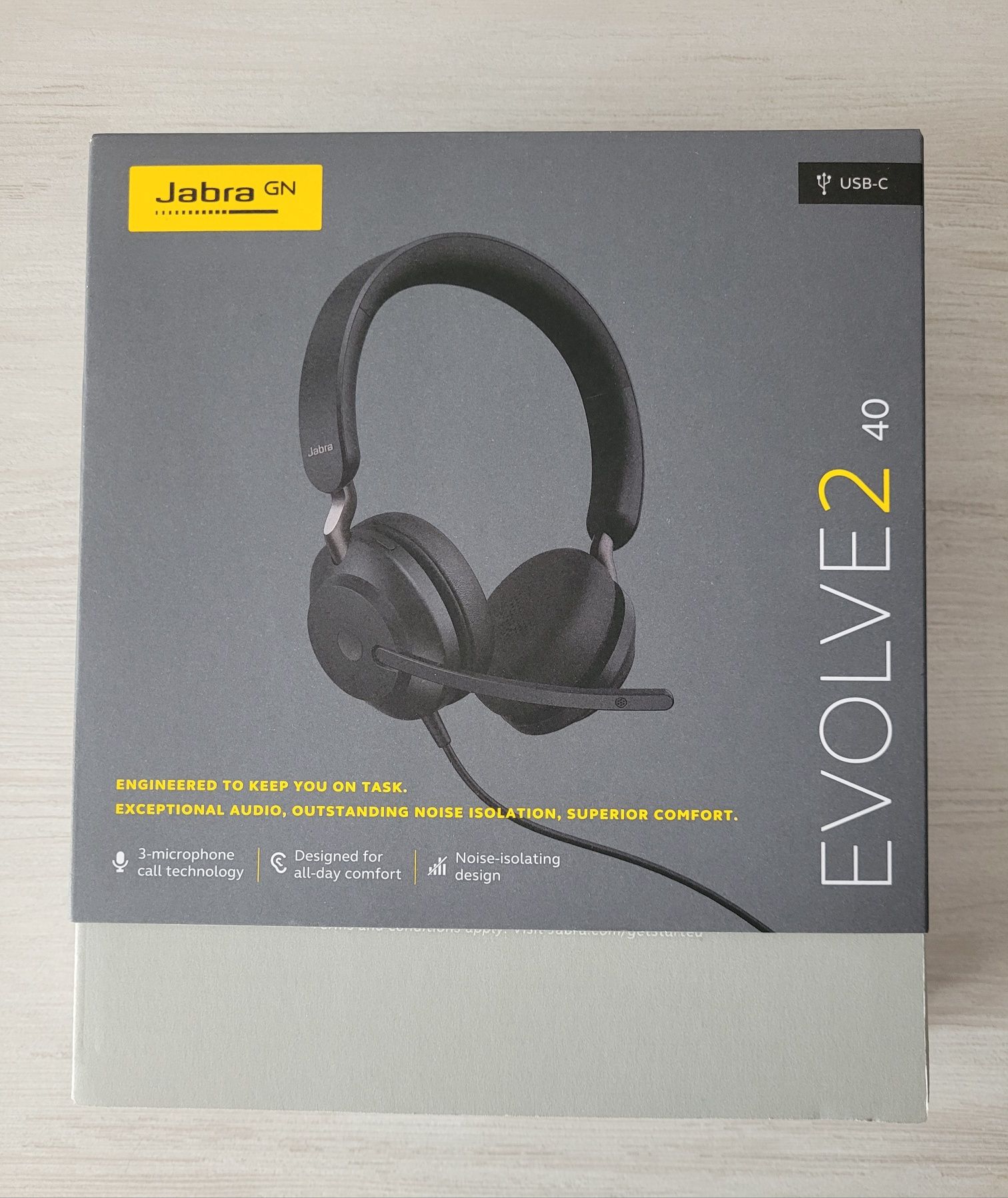 Nowe słuchawki z mikrofonem Jabra Evolve2 40 UC USB-C