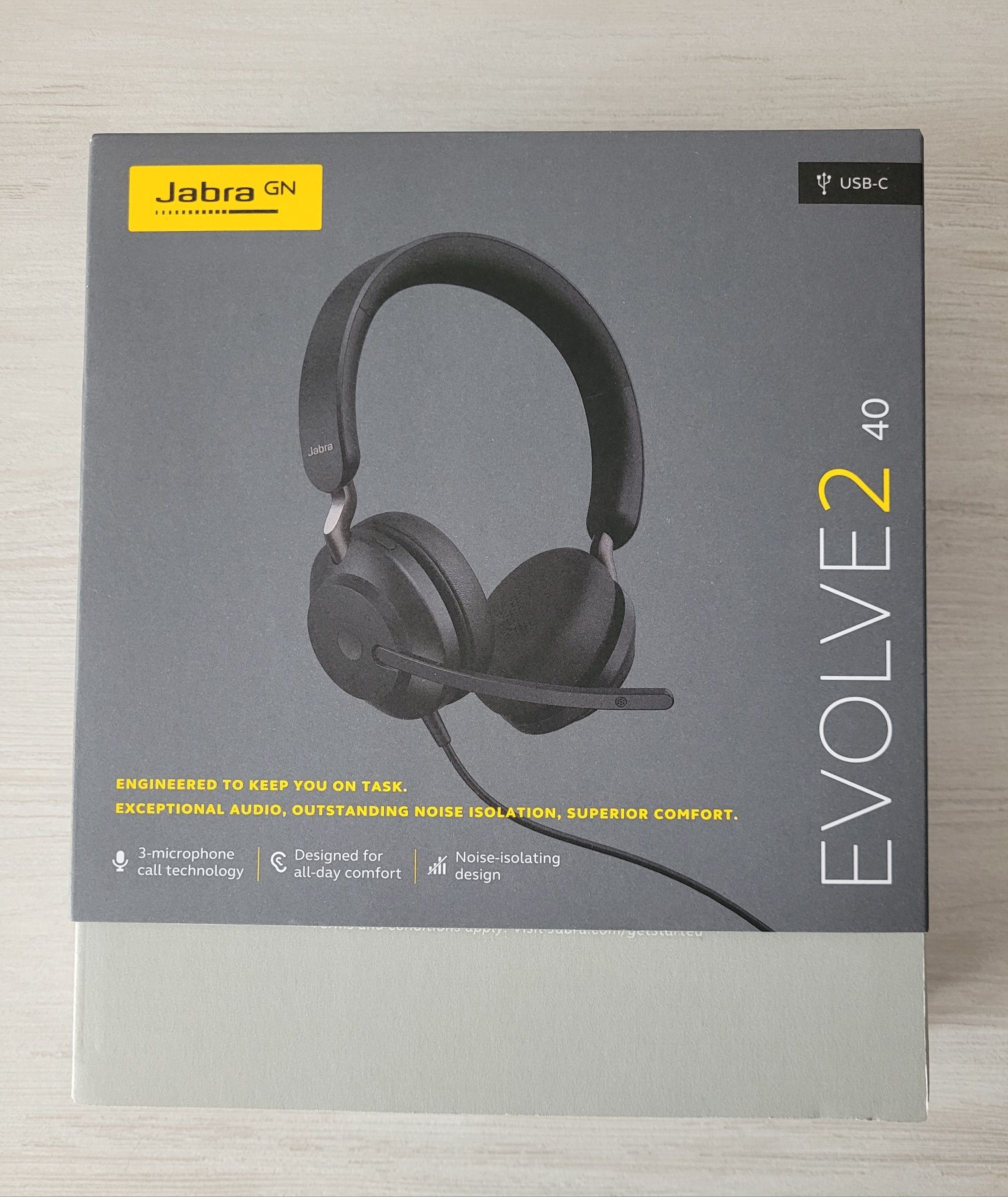 Nowe słuchawki z mikrofonem Jabra Evolve2 40 UC USB-C