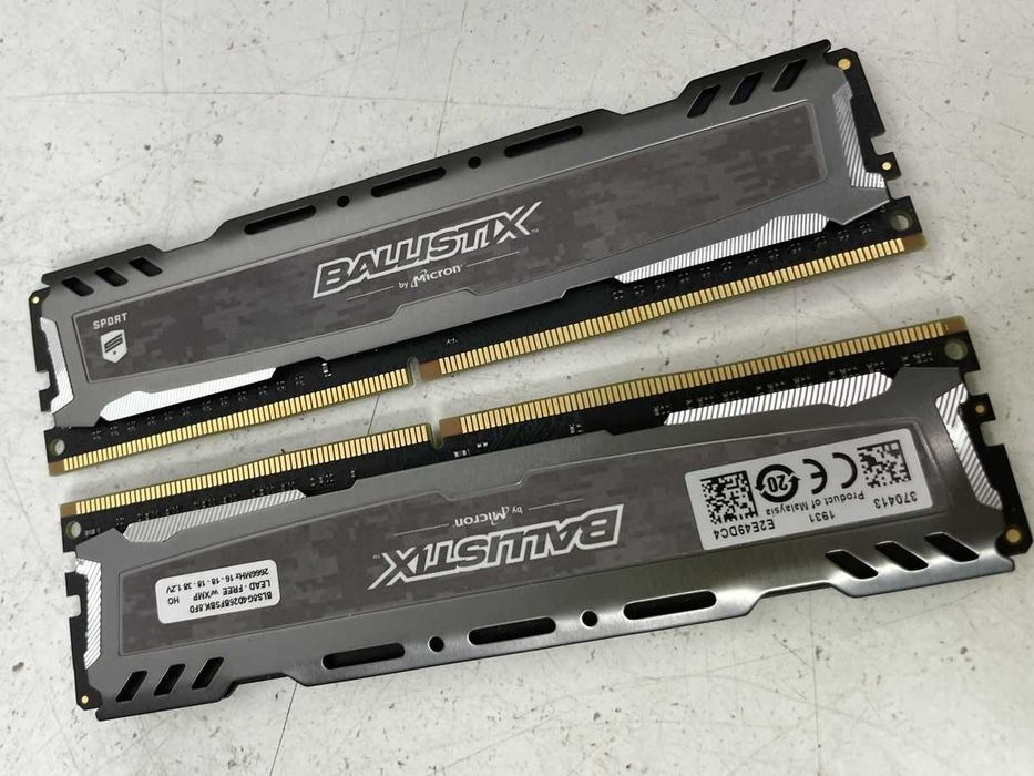 Оперативная память Crucial DDR4 16Gb (2*8Gb) 2666  PC4-21300 Ballistix
