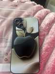 Etui iphone 13 czarny jablko