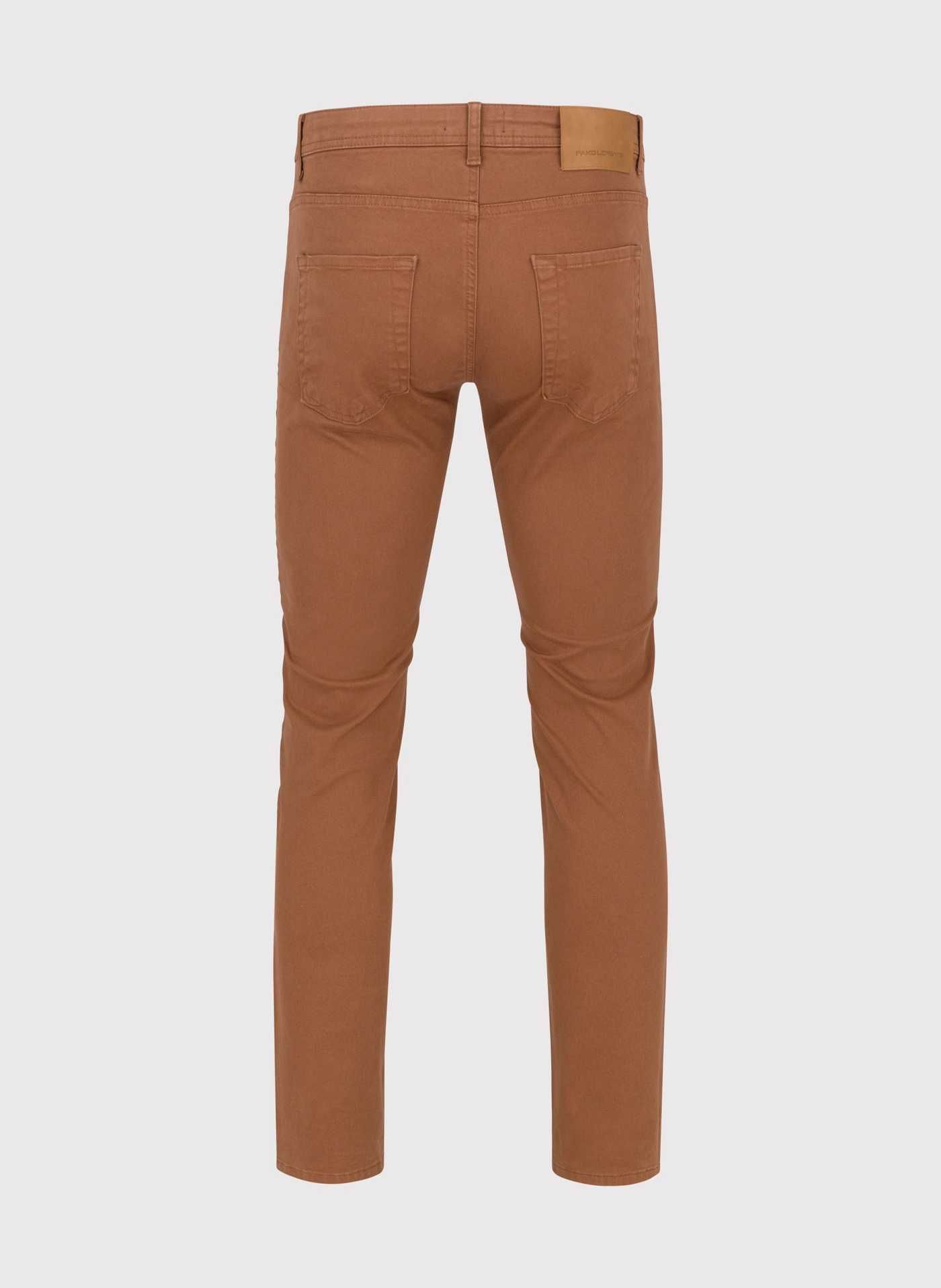 PAKO LORENTE spodnie Chinosy męskie P22SF-WX-022-A-S 29/32 brąz SLIM