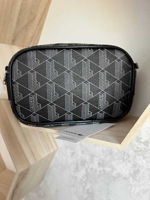Чоловіча Сумка месенджер через плече Lacoste monogram