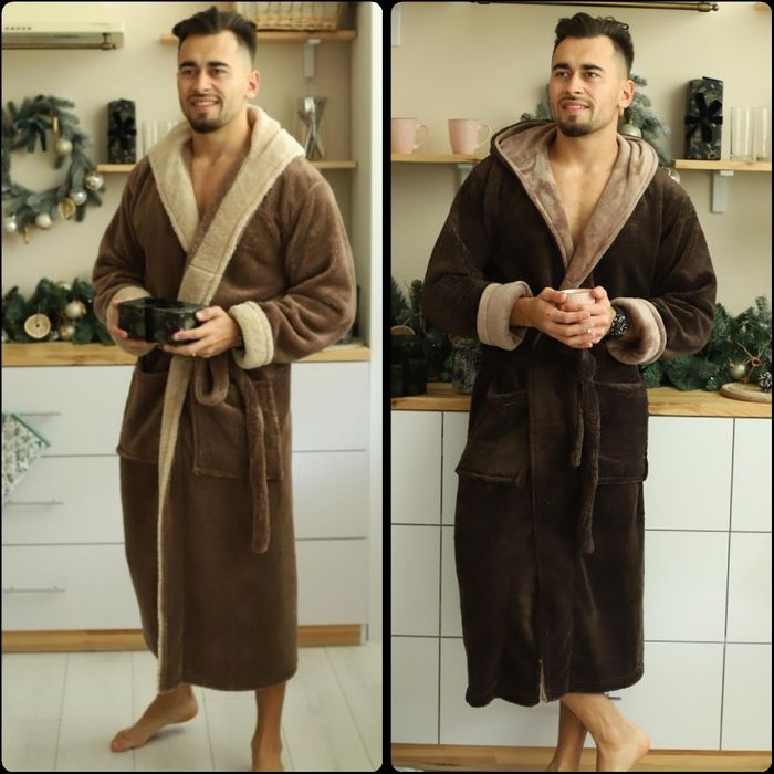 Чоловічий теплий халат