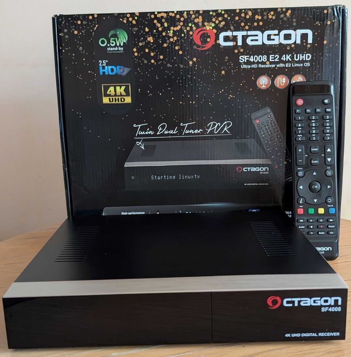 Tuner satelitarny Octagon SF-4008 z dyskiem SSD 240 GB