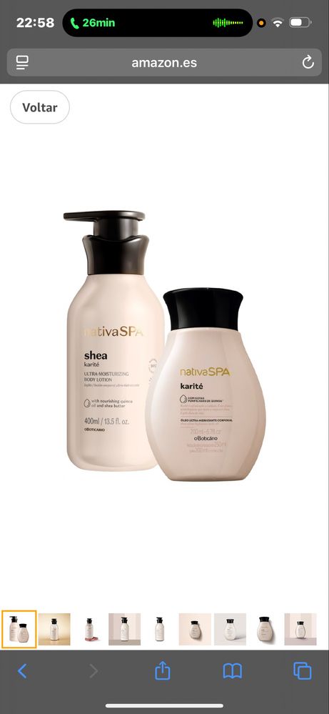 O Boticario nativa spa creme, oleo e açucar esfoliante