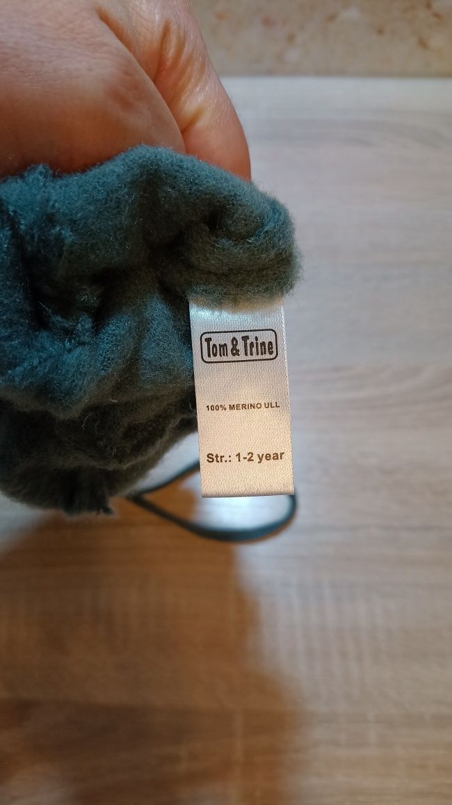 Śliczne rękawiczki wełniane Merino Wool wełna Puchacz Joha 92