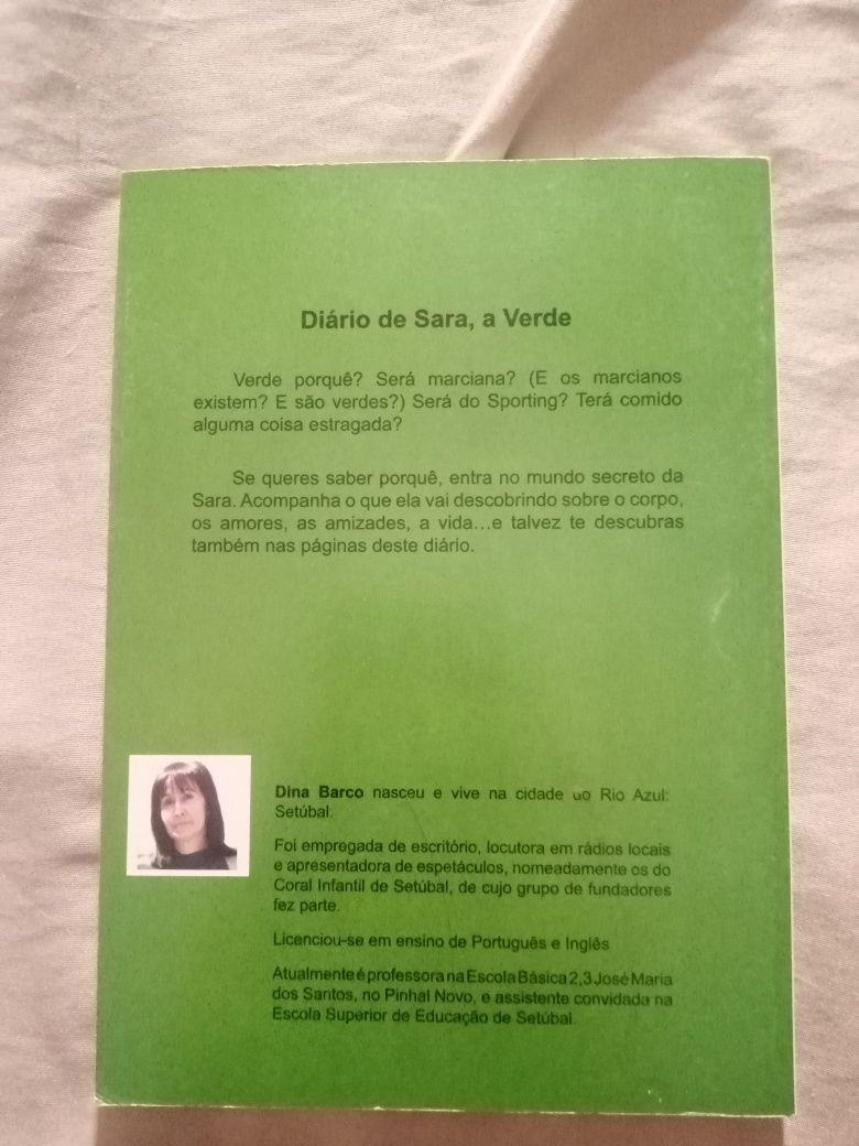 Livro Diário de Sara, a Verde