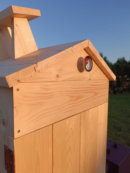 Wędzarnia ogrodowa, domowa, drewniana, wędzarnik, wędzok - zestaw