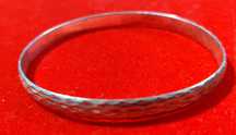 Pulseira bracelete em prata contrastada - 17.5 gr