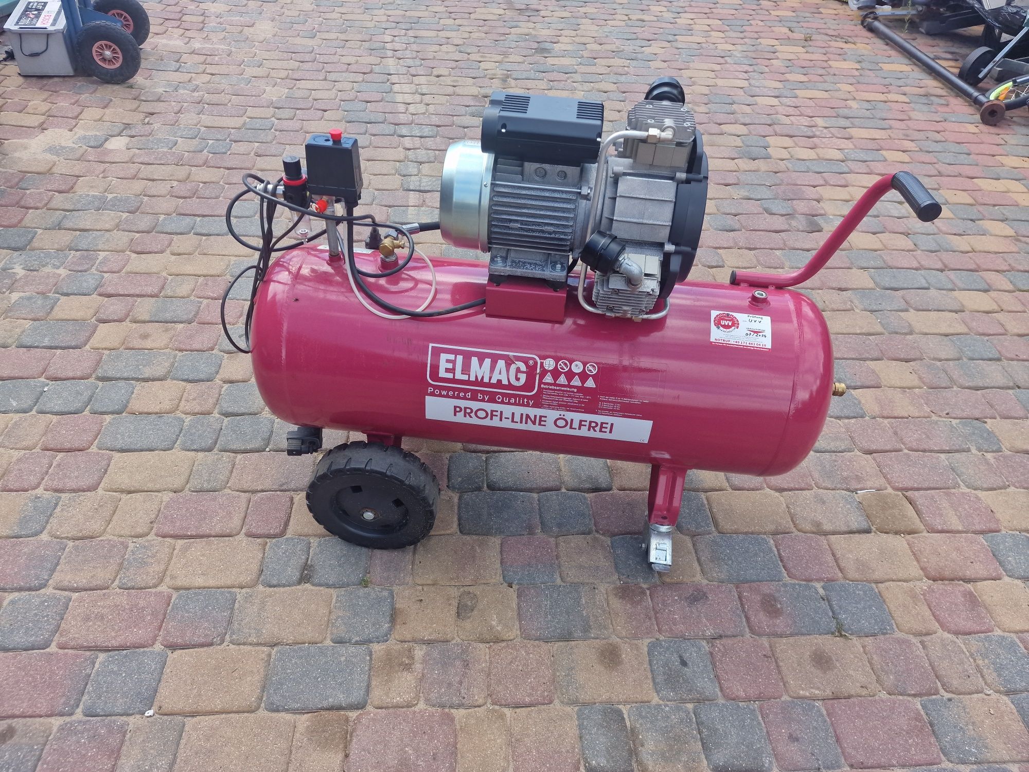 Kompresator sprężarka elmag 100l
