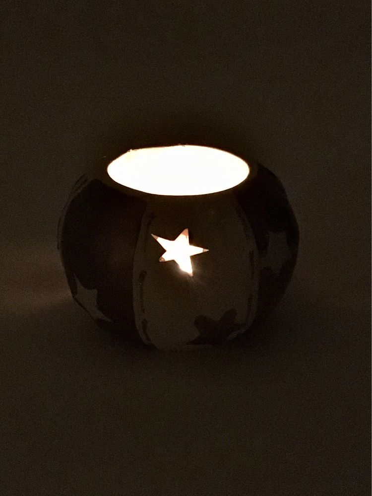Ceramiczny lampion, świecznik