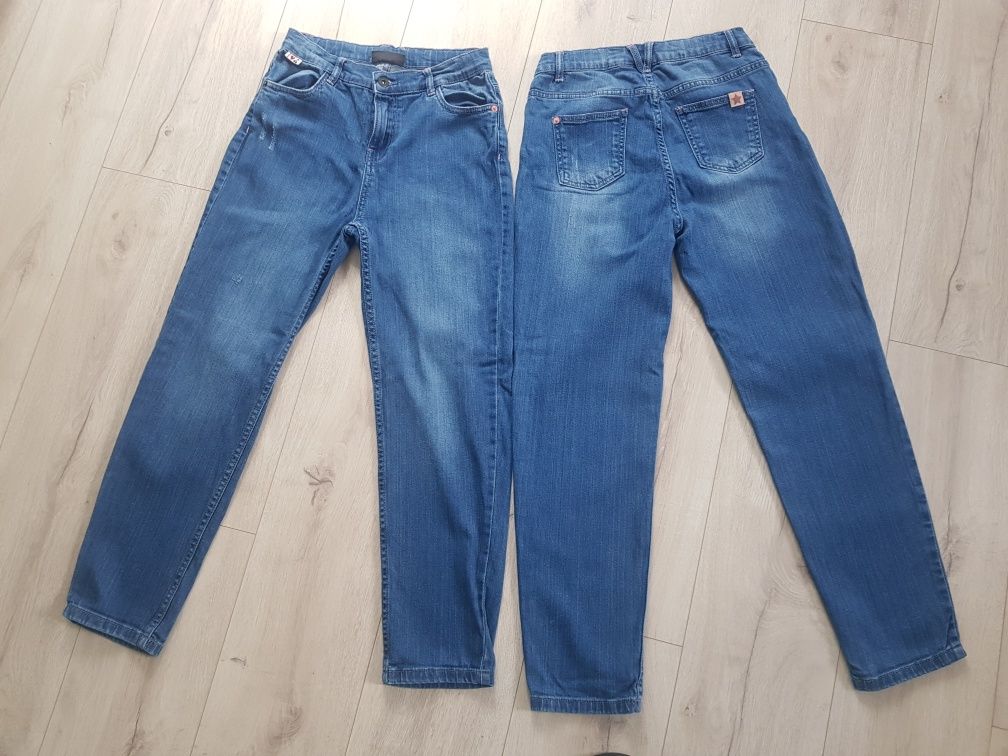 Spodnie jeansy 2 pary Mom Fit Cool Club, r. 152cm