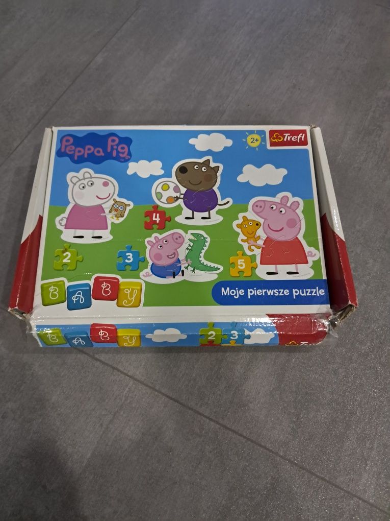 Puzzle dla 2 latka Peppa księżniczki pory roku