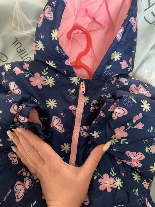 Курткочка, парка для дівчинки, дитяча куртка з капішоном, весна-осінь