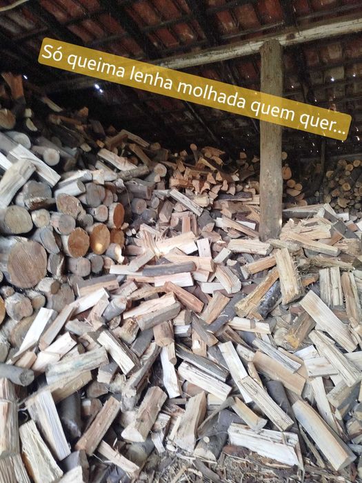 Lenha de eucalipto, acácia, carvalho seca