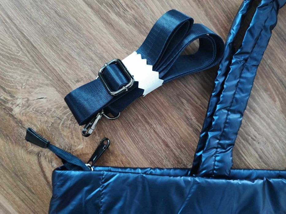 Torba shopperka puchówka granatowa NOWA