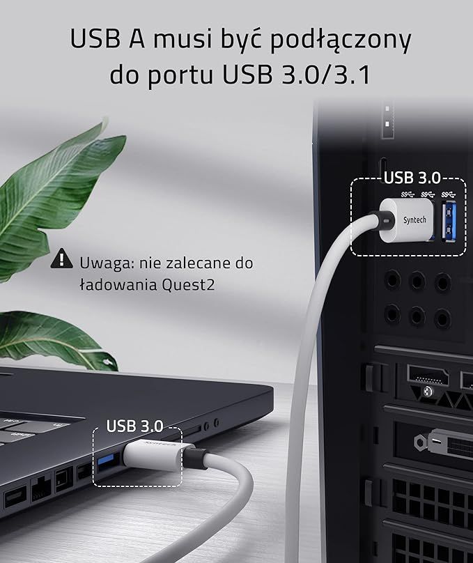 kabel syntech 6m usb-a usb-c 6m vv