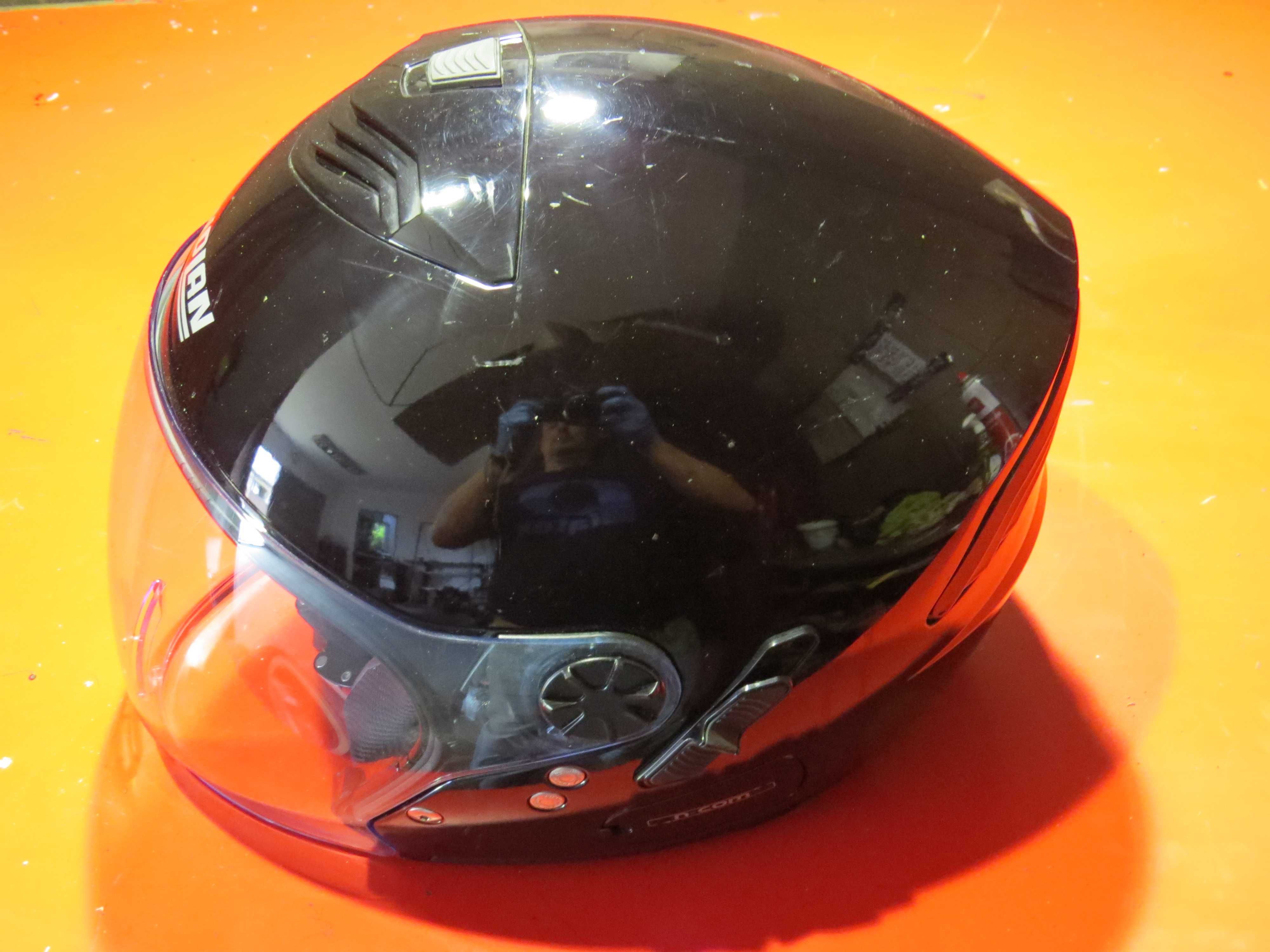 kask Nolan n-com N43 Cruiser Chopper Harley pod n-com okulary
