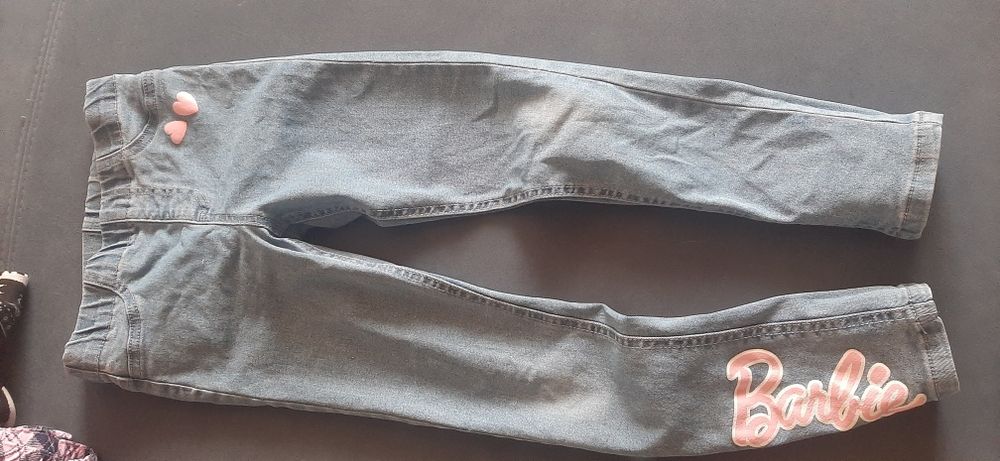 Getry spodnie ocieplane plus gratis jeansy i spodbiczka 128