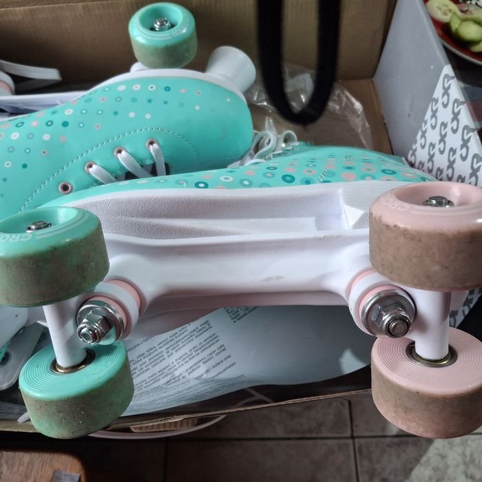 Wrotki regulowane  miętowe croxer