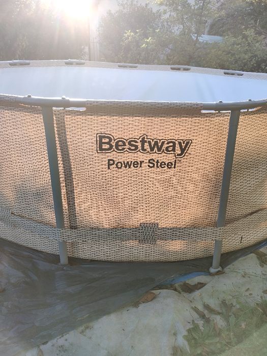 Basen Bestway Power Stell Ogrodowy Stelażowy Okrągły 396x107