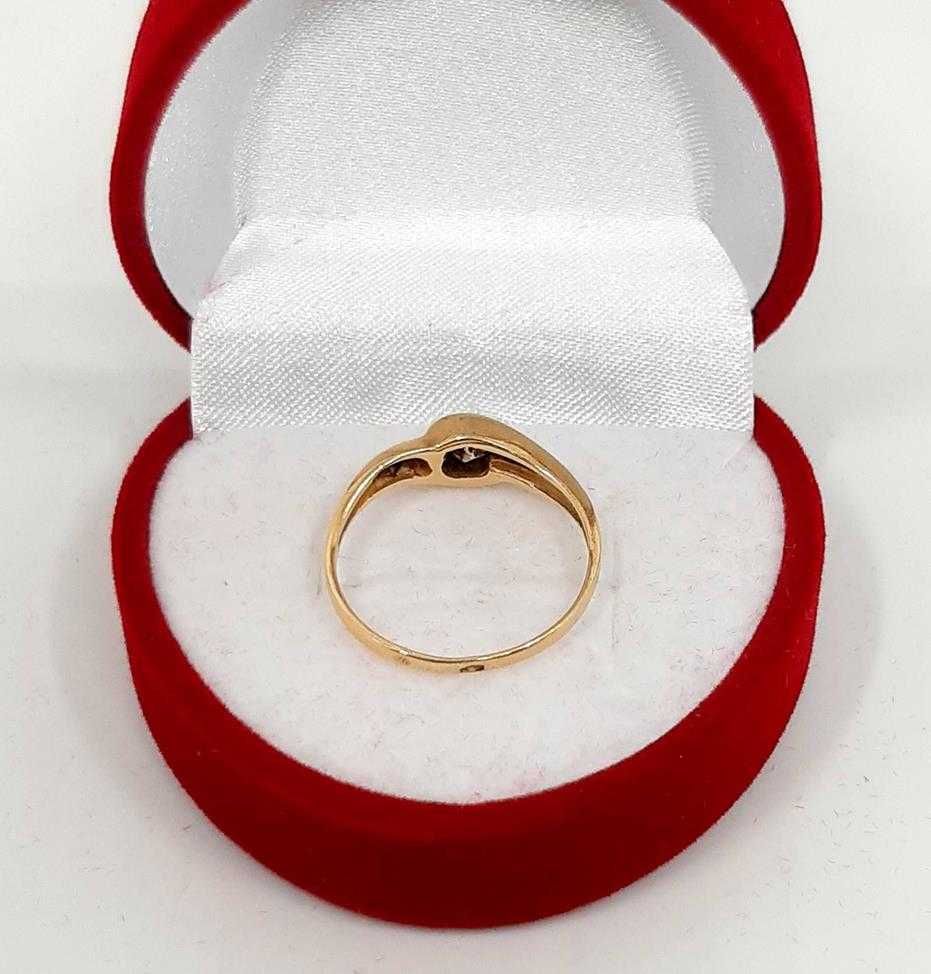Złoty pierścionek z Cyrkonią PR.585 W:1,83gr R.12 InterSKLEP