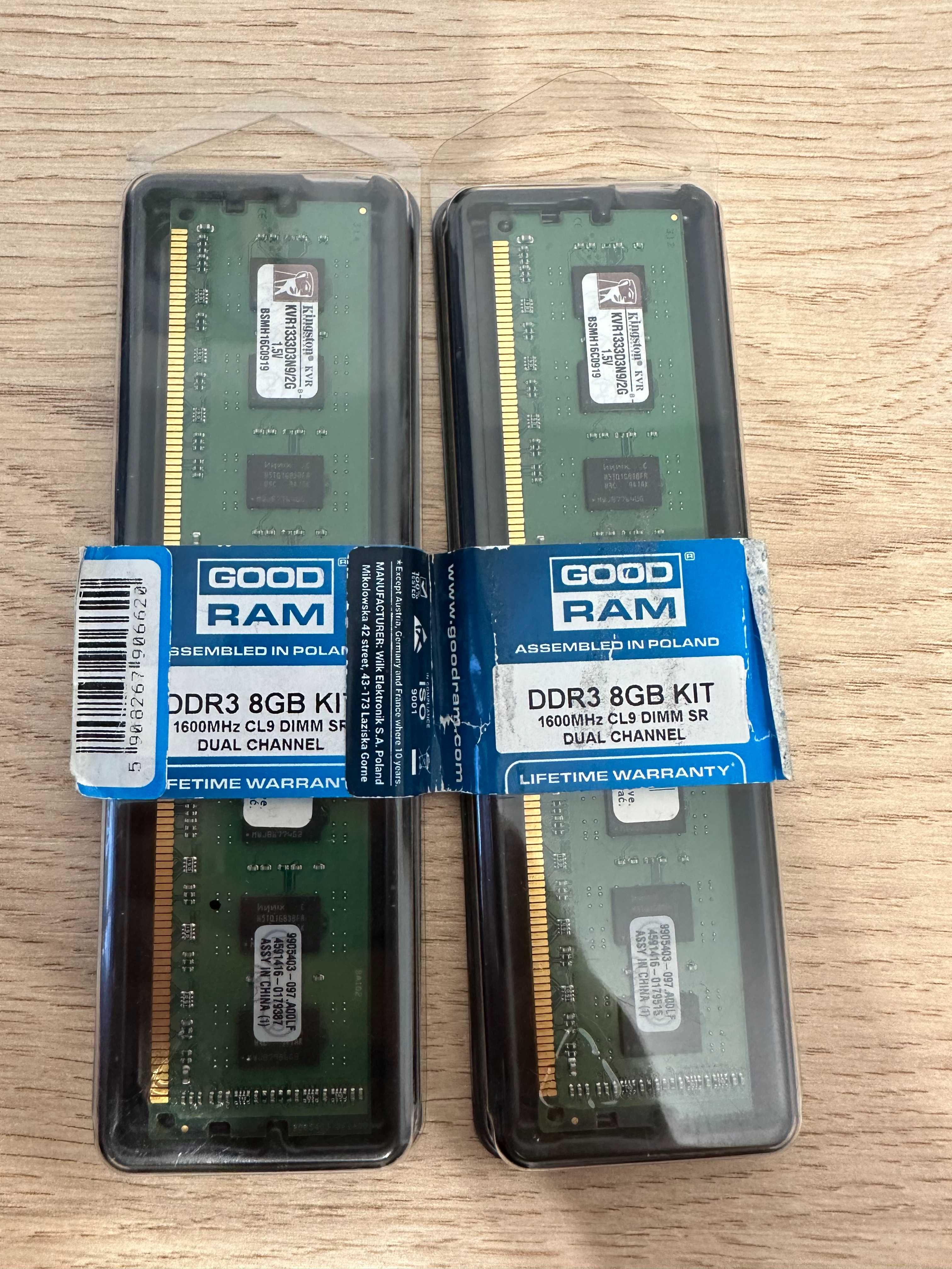 Pamięć Kingstone DDR3, 2 GB, 1333MHz, CL9 (KVR1333D3N9/2G)