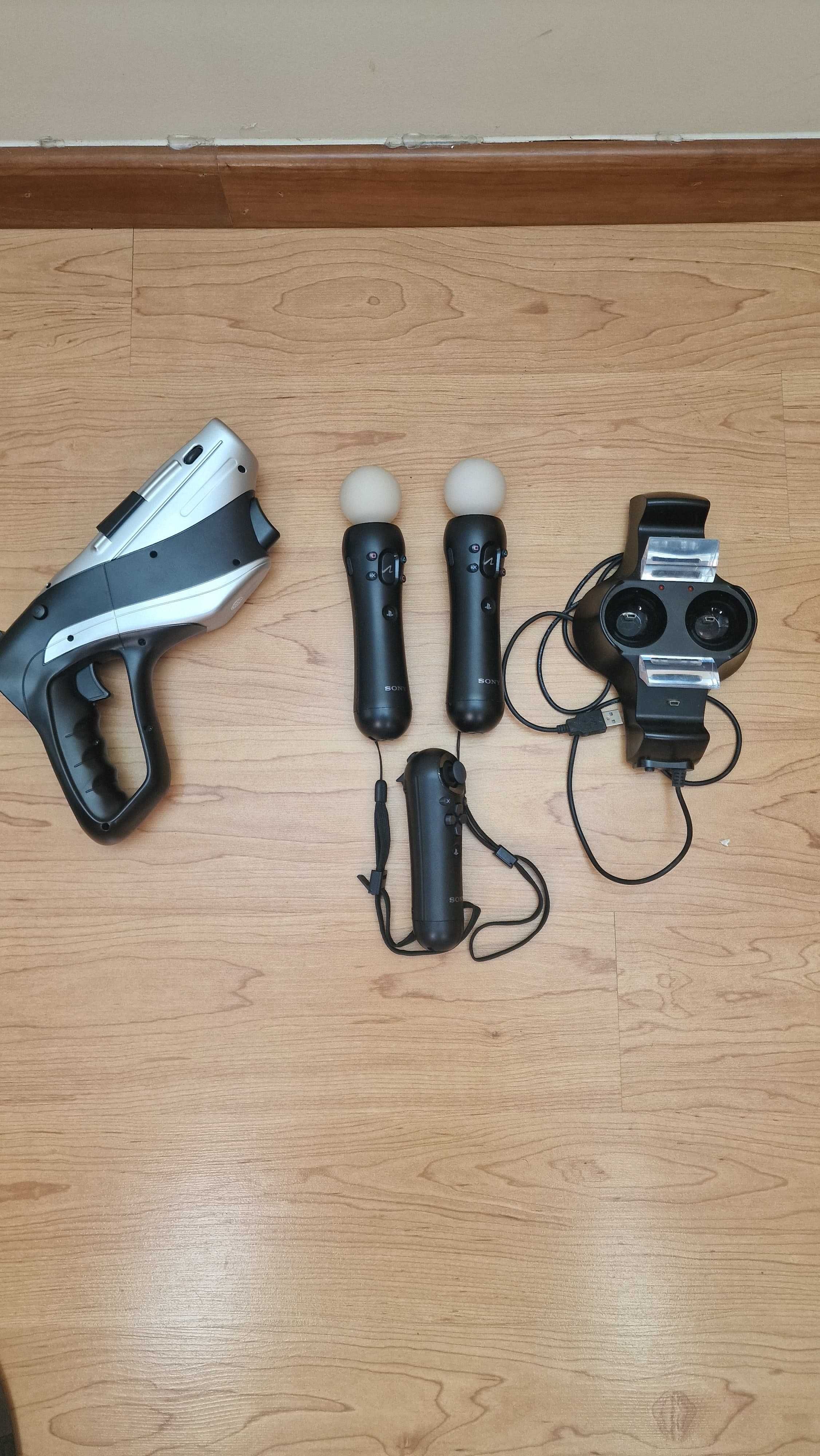 Acessórios PS3/PS4 – Kit PS Move + Microfones SingStar + Câmara