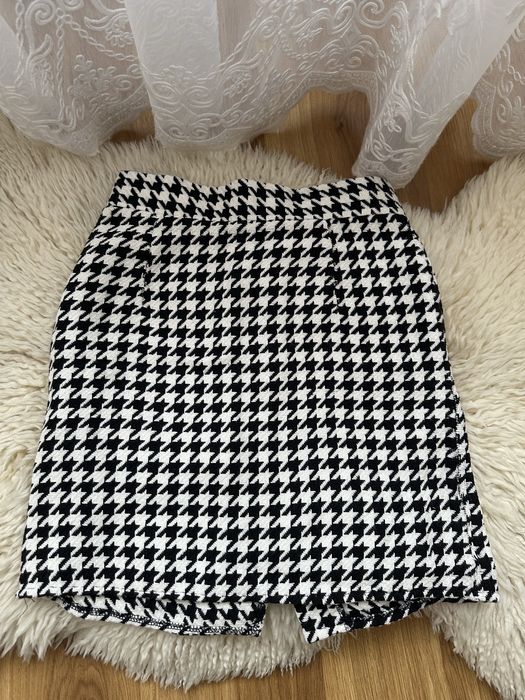 Спідниця жіноча міні, твід-гусяча лапка.