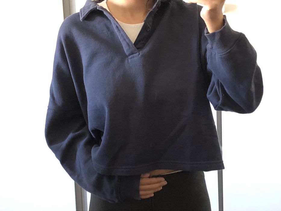 Polo Sweater Azul Escura