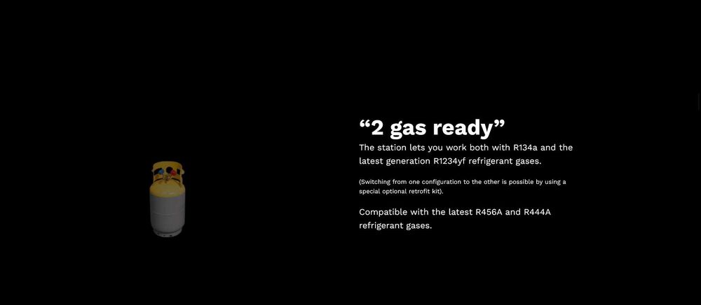 Ravaglioli stacja klimatyzacji Yucon T700 R134A R1234yf stary nowy gaz