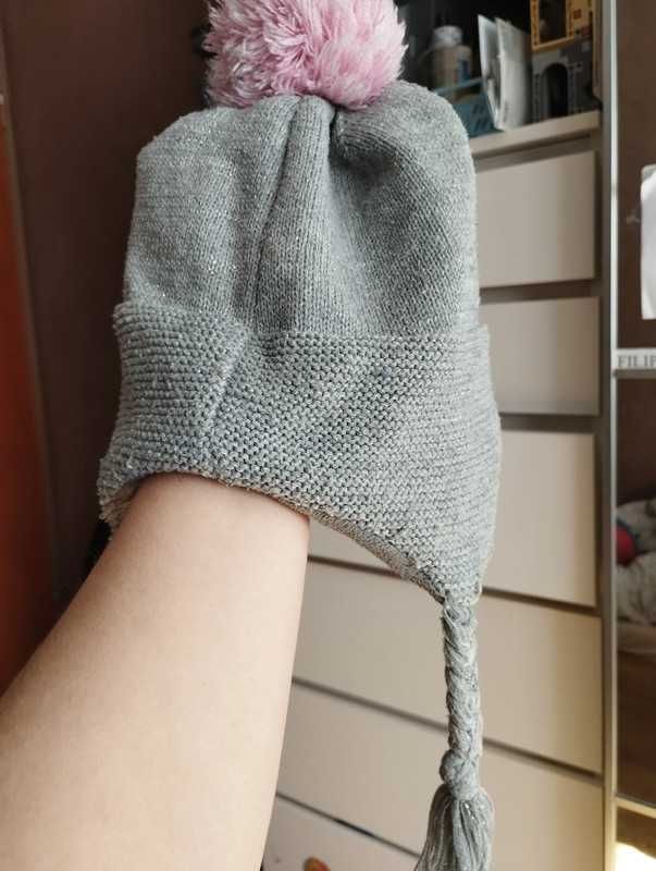 Ciepła czapka dziewczęca Bambi r. 52/54