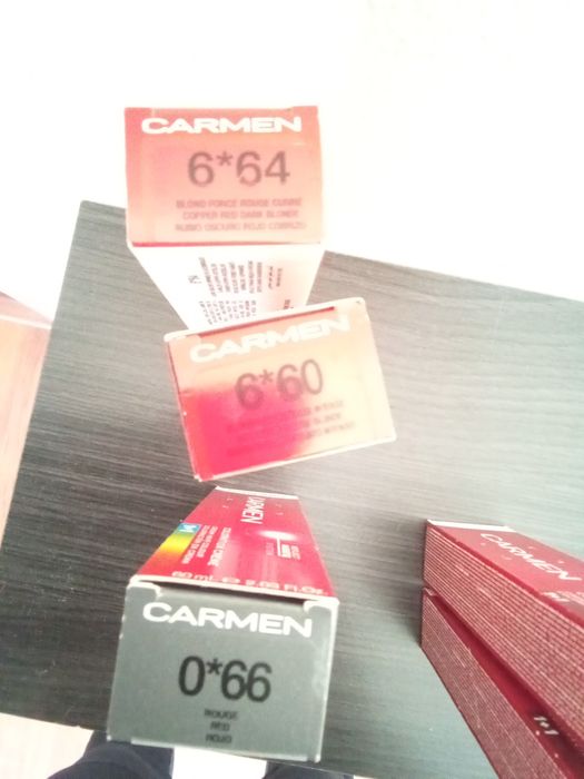 Tinta para cabelo Carmen da Eugene perma 6/6,60/6.64 e 0.66