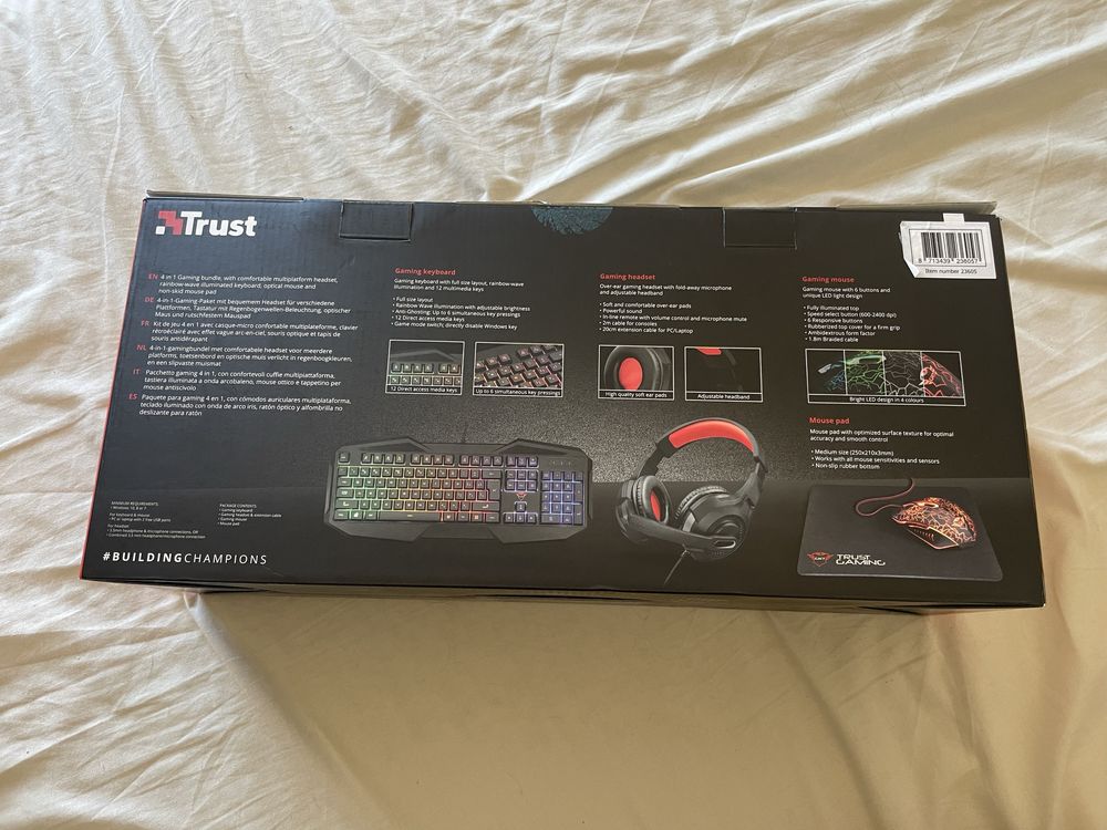 Pack Gaming Trust GXT 1180RW - 4 em 1