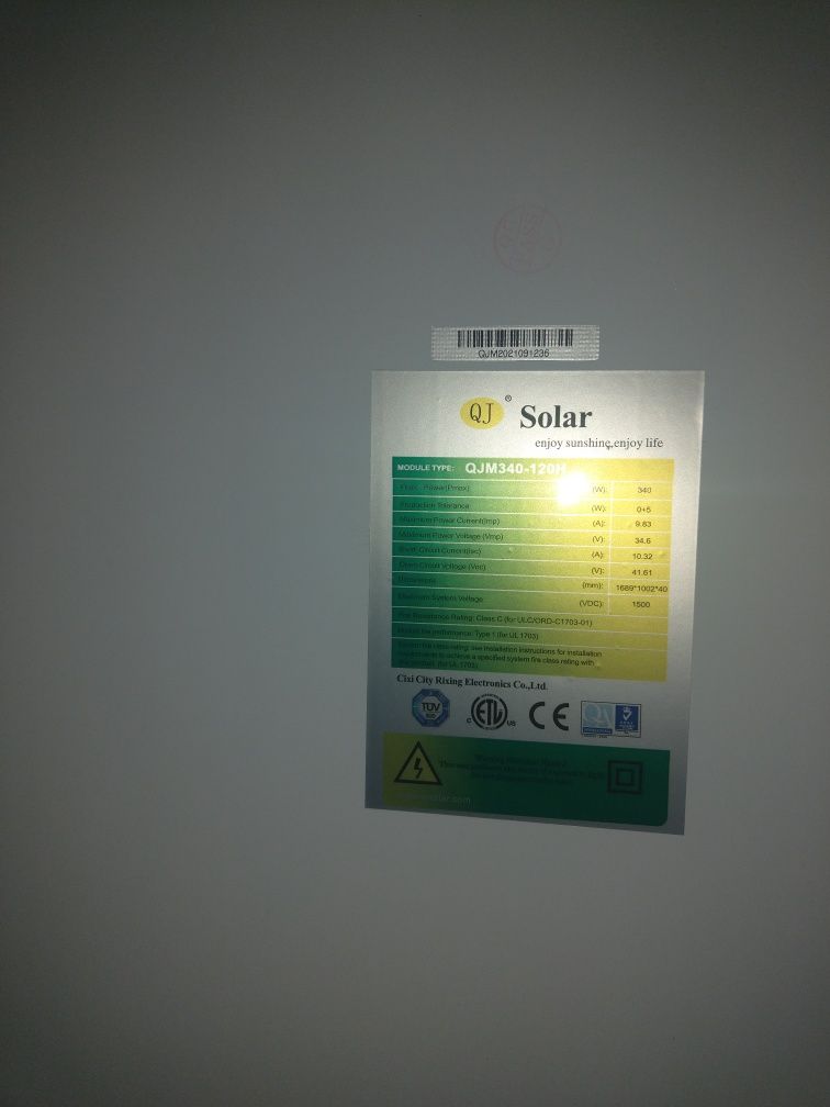 Panel Fotowoltaiczny QJ Solar 340W QJM340-120H