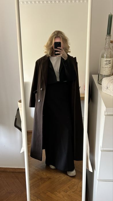 коричневе пальто cici coco (чічі коко)