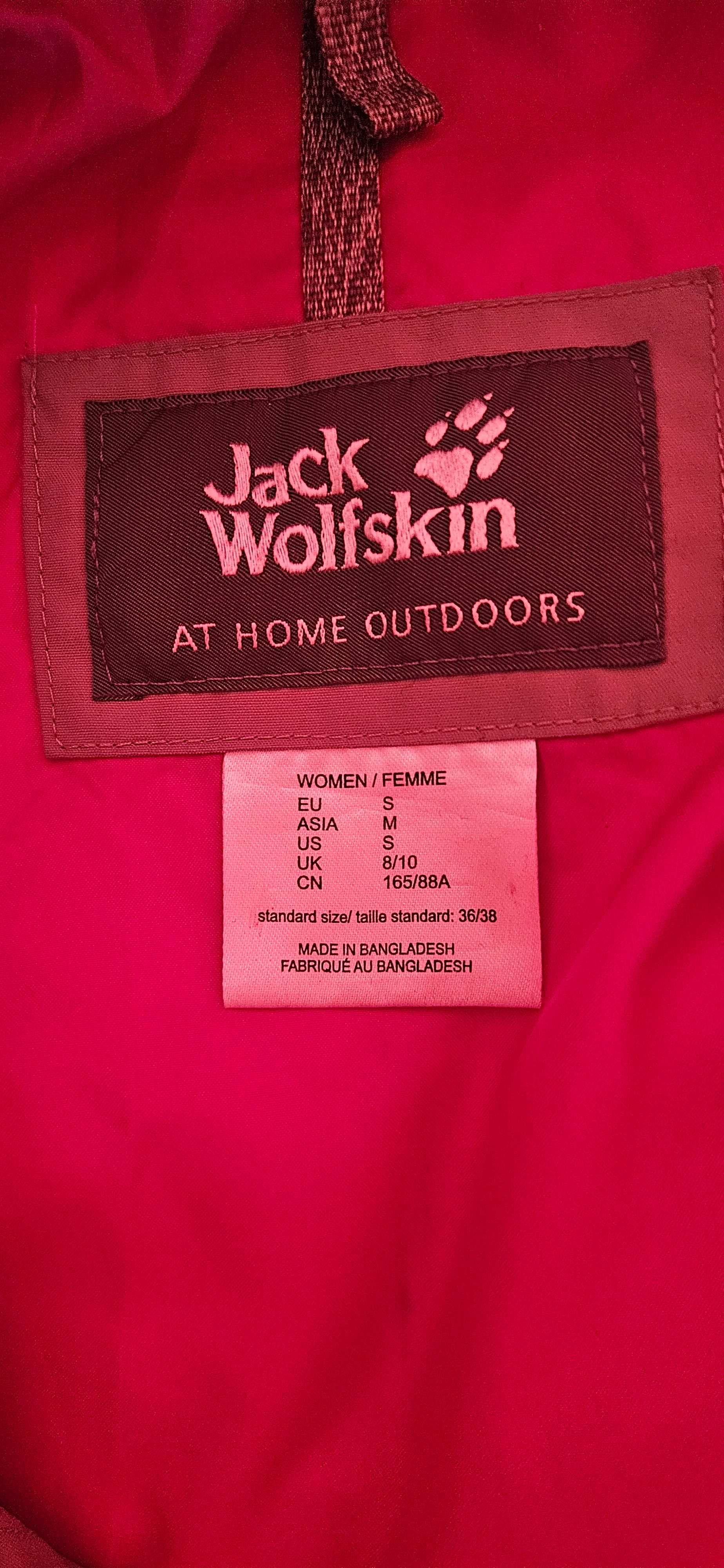 Kurtka przeciwdeszczowa Jack Wolfskin w rozmiarze S.