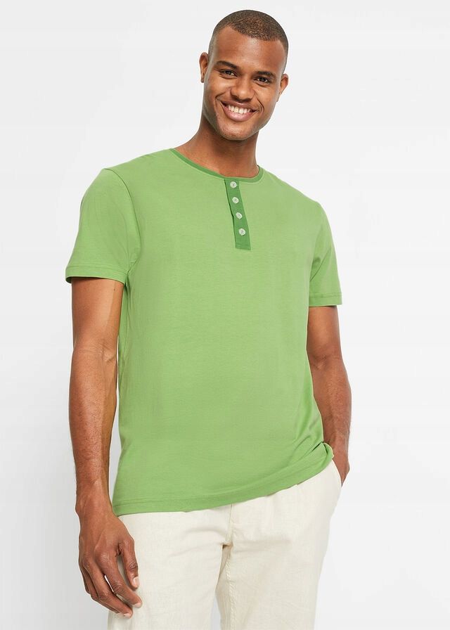 AG3226 t-shirt męski zielony 3XL.