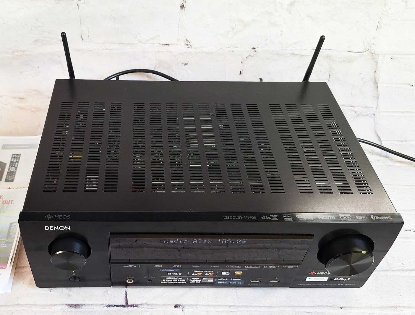 Amplituner Denon Avr X 1600 Bluetooth Dolby Atmos WiFi wzmacniacz