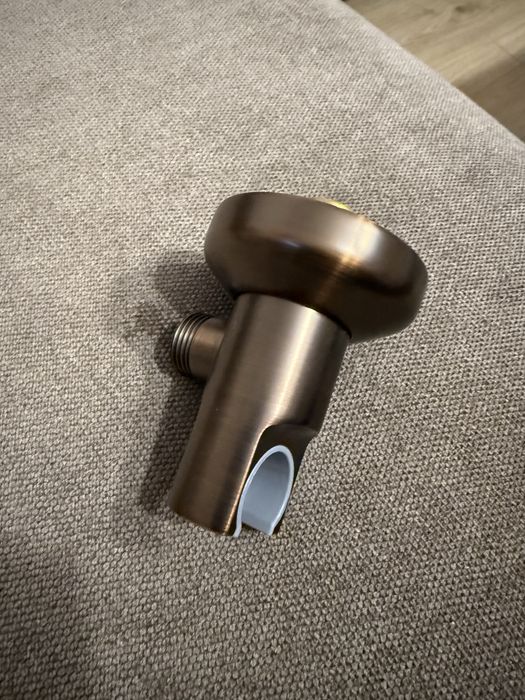 Omnires przyłącze kątowe z uchwytem retro miedź antyczna