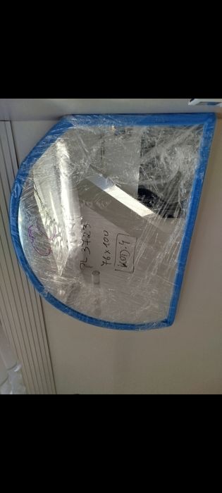 Nowe lustro do łazienki toaletki półokrągłe ścięte 100x76